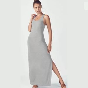 Robe Fabletics Mosa Maxi Noir & Iris - Dos Coureur Maille - Taille XS Neuf Étiqueté
